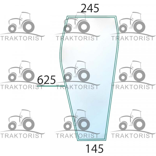 Frontscheibe unten links für Deutz